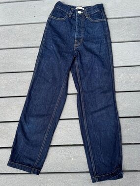 Jesse Kamm Indigo Straight-Leg Jeans